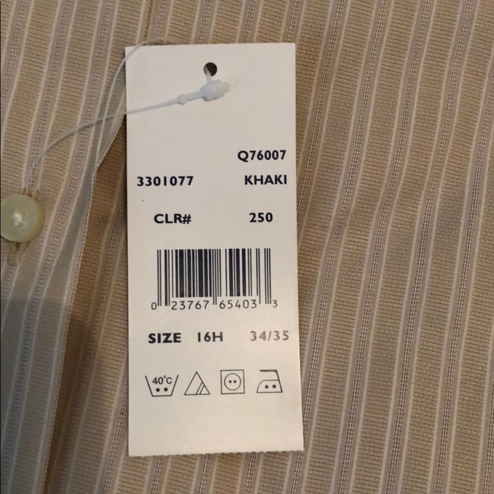 Tommy Bahama beige taupe  dress shirt - Picture 3 of 4